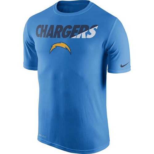 NFL Men's Los Angeles Chargers Nike Powder Blue Legend Staff Practice Performance T-Shirt